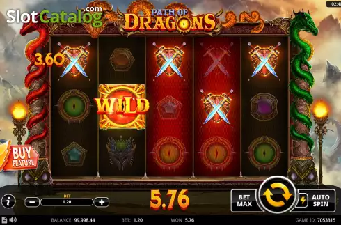 Οθόνη4. Path of Dragons Κουλοχέρης