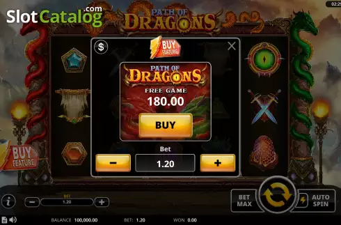 Οθόνη5. Path of Dragons Κουλοχέρης