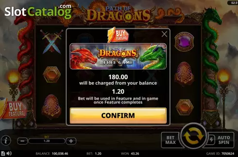 Οθόνη6. Path of Dragons Κουλοχέρης