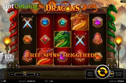 Οθόνη7. Path of Dragons Κουλοχέρης