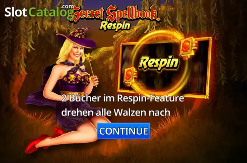 Οθόνη2. Secret Spellbook Respin Κουλοχέρης