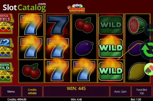 Οθόνη3. Big Max Diamonds and Wilds Κουλοχέρης