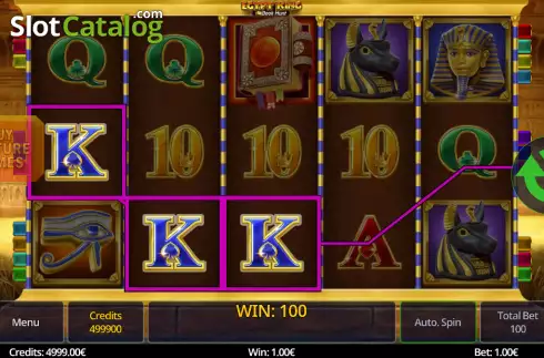 Οθόνη3. Egypt King Book Hunt Κουλοχέρης