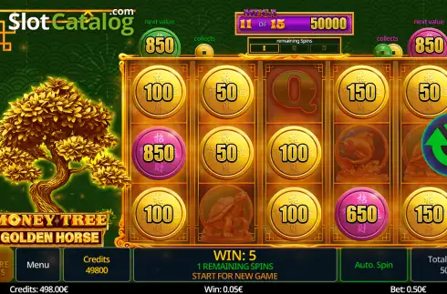 Οθόνη3. Money Tree Golden Horse Κουλοχέρης