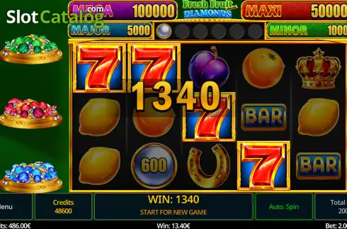 Οθόνη3. Fresh Fruit deluxe Diamonds Κουλοχέρης
