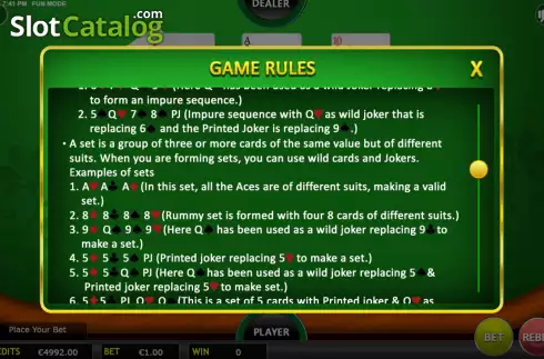 Οθόνη9. Indian Rummy Κουλοχέρης