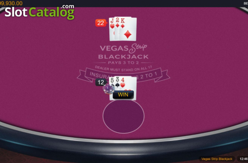 Οθόνη4. Vegas Strip Blackjack (Switch Studios) Κουλοχέρης
