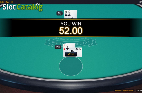 Οθόνη5. Atlantic City Blackjack (Switch Studios) Κουλοχέρης 
