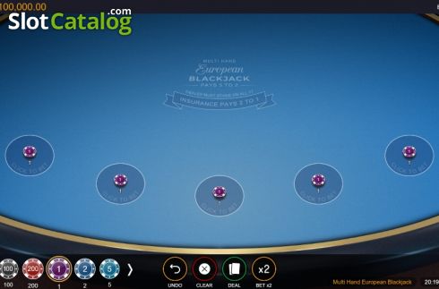 Οθόνη2. European Blackjack MH (Switch studios) Κουλοχέρης