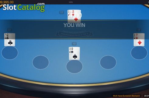 Οθόνη3. European Blackjack MH (Switch studios) Κουλοχέρης