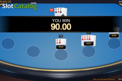 Οθόνη4. European Blackjack MH (Switch studios) Κουλοχέρης
