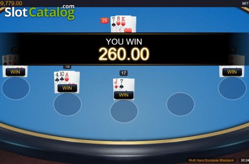 Οθόνη5. European Blackjack MH (Switch studios) Κουλοχέρης
