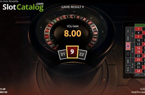 Οθόνη7. Multifire Auto Roulette Κουλοχέρης