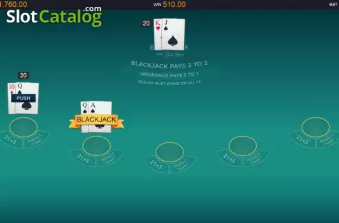 Οθόνη3. Premier Blackjack with Side Bets Κουλοχέρης