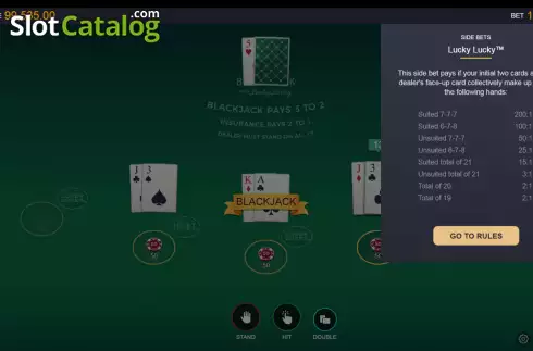 Οθόνη5. Premier Blackjack with Lucky Lucky Κουλοχέρης