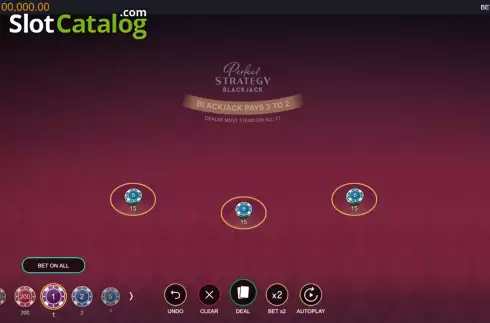 Οθόνη2. Perfect Strategy Blackjack Κουλοχέρης 