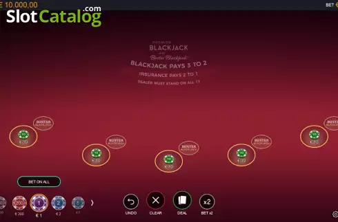 Οθόνη2. Premier Blackjack with Buster Blackjack Κουλοχέρης