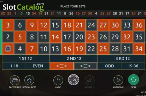 Οθόνη2. Scarab Auto Roulette Κουλοχέρης