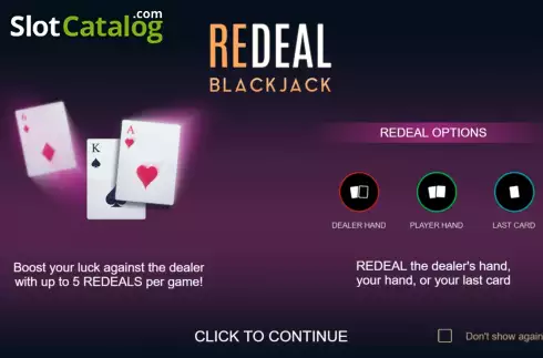 Οθόνη2. ReDeal Blackjack Κουλοχέρης