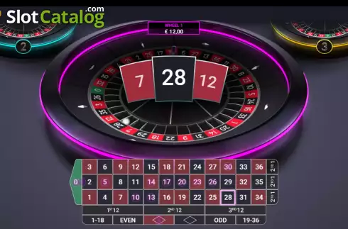 Οθόνη5. Three Wheel Roulette Κουλοχέρης