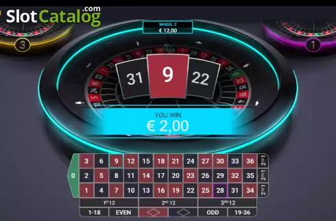 Οθόνη6. Three Wheel Roulette Κουλοχέρης