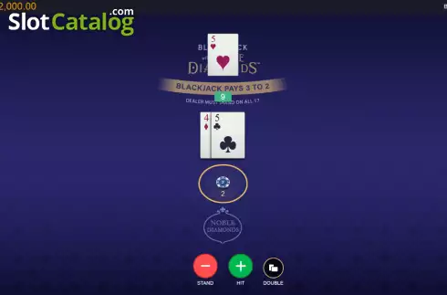 Οθόνη3. Classic Blackjack with Noble Diamonds Κουλοχέρης