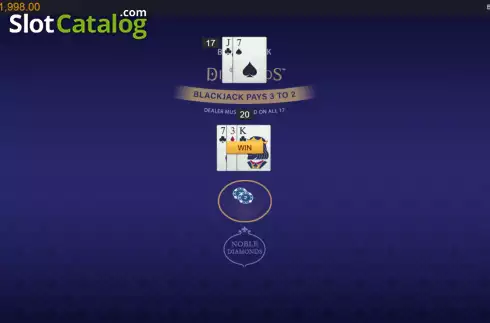 Οθόνη4. Classic Blackjack with Noble Diamonds Κουλοχέρης