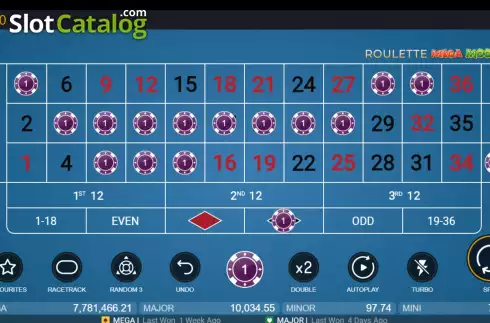 Οθόνη3. Roulette Mega Moolah Κουλοχέρης 