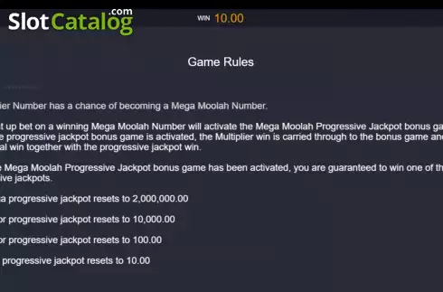Οθόνη9. Roulette Mega Moolah Κουλοχέρης 
