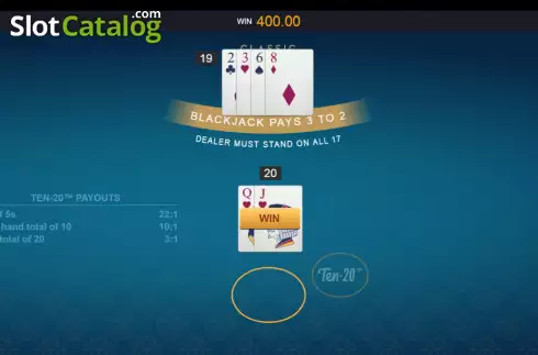 Οθόνη4. Classic Blackjack with Ten-20 Κουλοχέρης