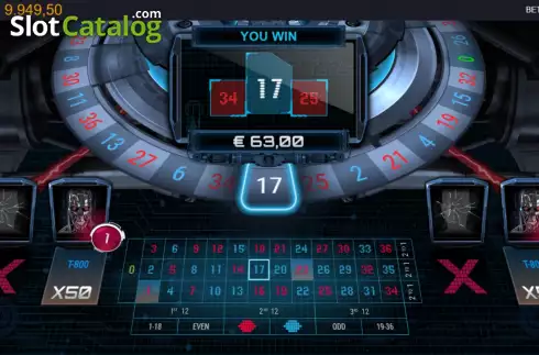 Οθόνη9. Terminator 2 Roulette Κουλοχέρης