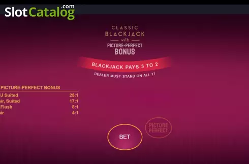 Οθόνη2. Classic Blackjack with Picture-Perfect Bonus Κουλοχέρης