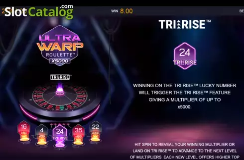 Οθόνη6. Ultra Warp Roulette Κουλοχέρης