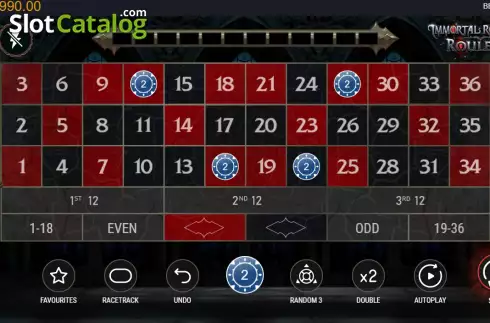 Οθόνη3. Immortal Romance Roulette Κουλοχέρης