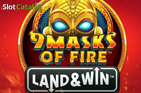 9 Masks of Fire Land & Win Λογότυπο 9 Masks of Fire Land & Win Λογότυπο
