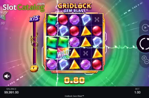 Οθόνη3. Gridlock Gem Blast Κουλοχέρης