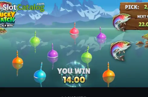 Οθόνη3. Lucky Catch Pick & Win Κουλοχέρης