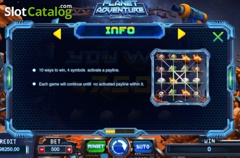 Οθόνη5. Planet Adventure Κουλοχέρης