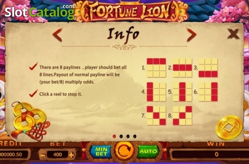 Οθόνη4. Fortune Lion (Funta Gaming) Κουλοχέρης