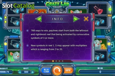 Οθόνη4. Crazy Lab (Funta Gaming) Κουλοχέρης