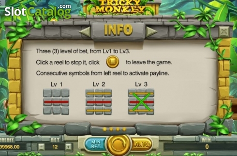Οθόνη4. Tricky Monkey (Funta Gaming) Κουλοχέρης