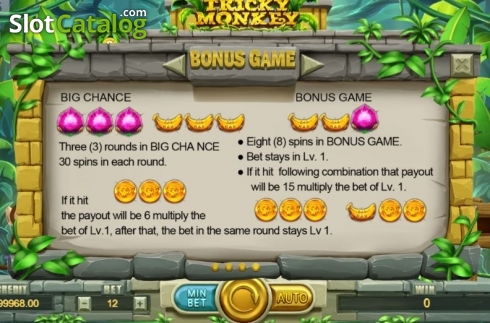 Οθόνη7. Tricky Monkey (Funta Gaming) Κουλοχέρης