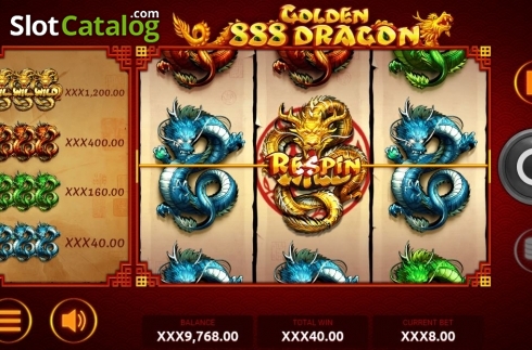 Οθόνη5. 888 Golden Dragon Κουλοχέρης