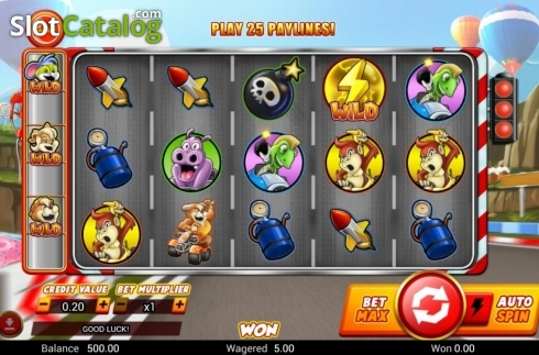 Οθόνη2. Wild Kart Racers Κουλοχέρης