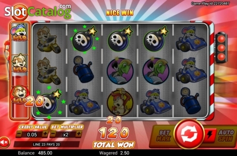 Οθόνη5. Wild Kart Racers Κουλοχέρης