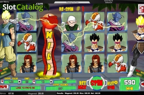 Οθόνη3. Dragon Ball Reels Κουλοχέρης 