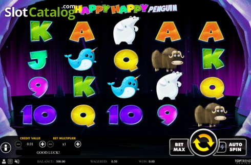 Οθόνη3. Happy Happy Penguin Κουλοχέρης