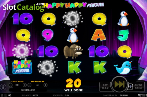 Οθόνη4. Happy Happy Penguin Κουλοχέρης