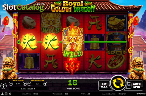 Οθόνη3. Royal Golden Dragon Κουλοχέρης