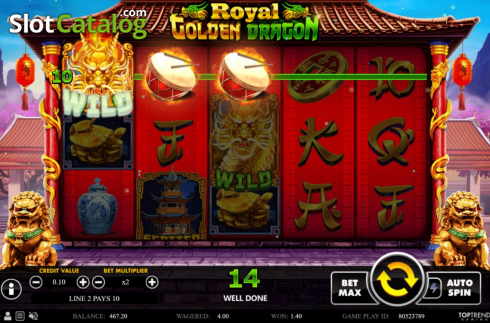 Οθόνη4. Royal Golden Dragon Κουλοχέρης